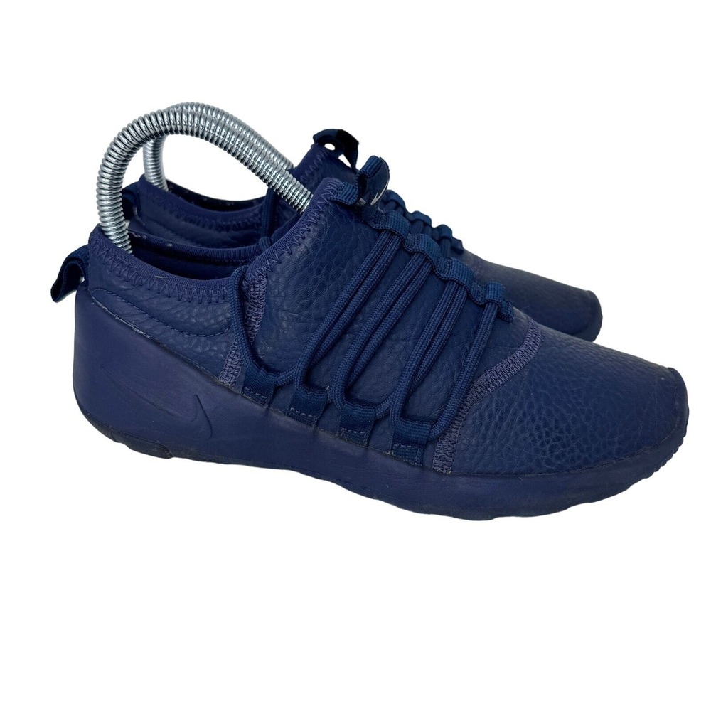 Nike Payaa Premium Womens 6 Sneakers Midnight Navy Leather 862343-400